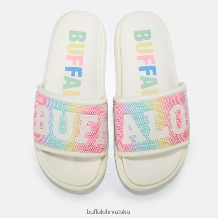 bijelo/višebojno Buffalo rey slide vegan |slajdova TDD6T878